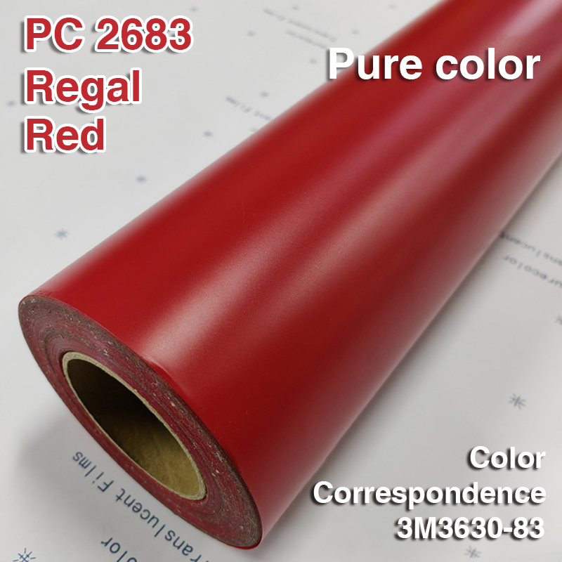 Film graphique translucide pour affichage LED Rouge Royal 2683