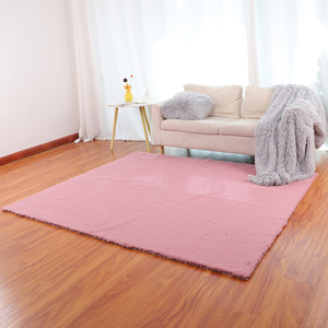 Thảm Tùy Chỉnh Faux Thỏ Lông Thảm Màu Rắn Fluffy Non-Slip Khu Vực Thảm Cho Nhà Phòng Khách - Product Image 2