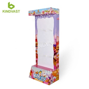 Expositores de mostrador de tienda de cartón corrugado para niños juguetes de peluche con ganchos personalizados - Product Image 1