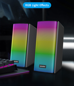Subwoofer Multimedia de sonido estéreo USB2.0 a la moda, altavoces Bluetooth de luz colorida RGB, de escritorio para ordenador PC, a la moda, a la moda, de escritorio