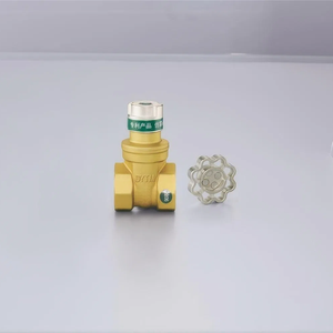 工厂定制OEM 2英寸DN50红轮手柄手动关闭水闸截止阀水拉杆黄铜套筒闸阀 - Product Image 5