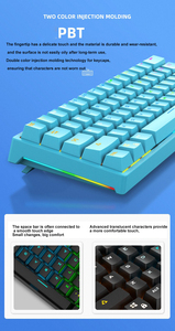 Tastature tastiere da gioco hardware per computer e software interruttori assi rossi tastiera 60 tastiera meccanica - Product Image 3
