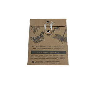 Benutzer definierter Druck Small Seed Kraft Paper String Tie Envelope - Product Image 5