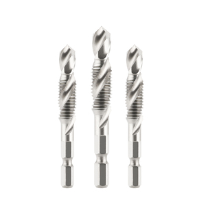 最佳高质量HSS 6542公制1/4六角柄组合钻头和丝锥钻头组6pcs钻头丝锥组合钻头组 - Product Image 1