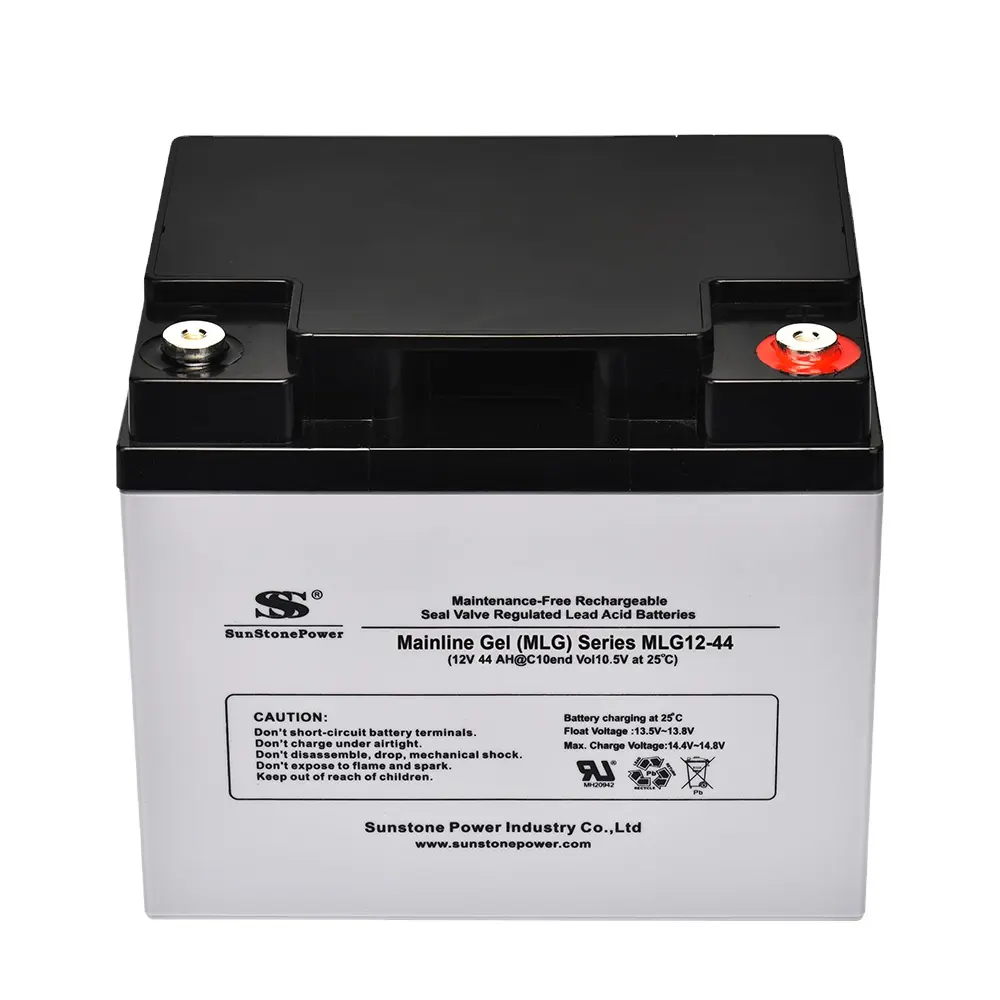 Batterie UPS 12v 44ah solaire rechargeable 12 volts cycles longs batterie plomb-acide batteries à gel à cycle profond