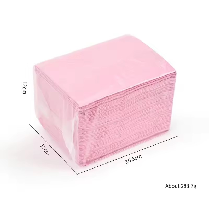 Tapete desechable para mesa de manicura - rosa - 50 unidades