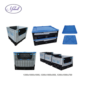 Large Plastic Pallet <strong>Container</strong> Collapsible Plastic Crate <strong>Bulk</strong> <strong>Container</strong> <strong>Stackable</strong> Storage Box for Sale - Product Image 5