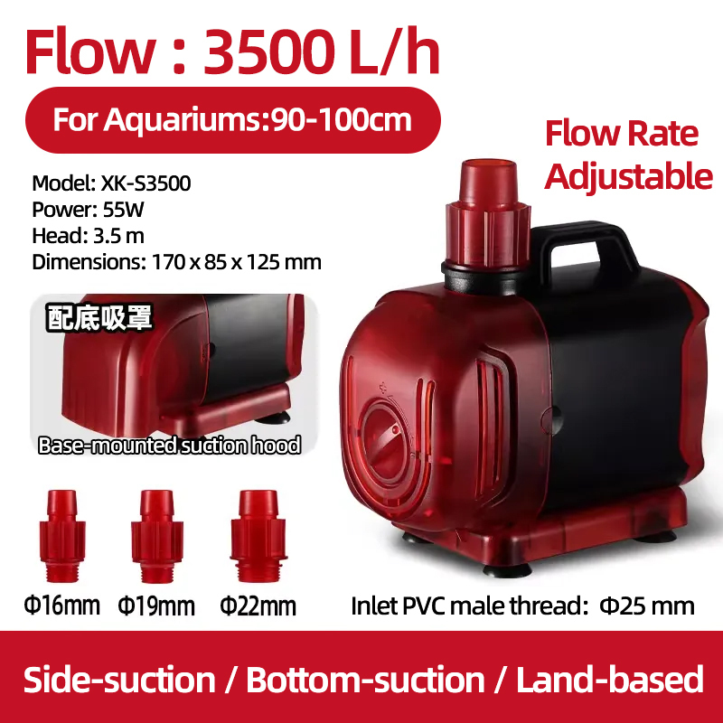 Mejora el xk-s3500 anfibio de 55W-1m para tubería de agua de 16mm.