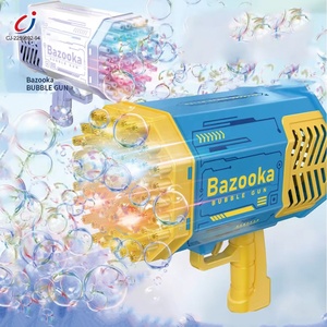 Chengji pistola de burbujas 69 delik otomatik kabarcık makinesi otomatik 69 delikli bazuka kabarcık tabancası makinesi flaş ışığı ile - Product Image 5