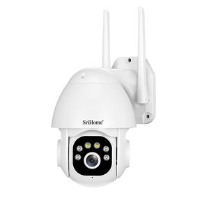 SriHome WiFi安全摄像头系统8ch 5MP摄像头10.1英寸触摸屏双向音频闭路电视安全系统