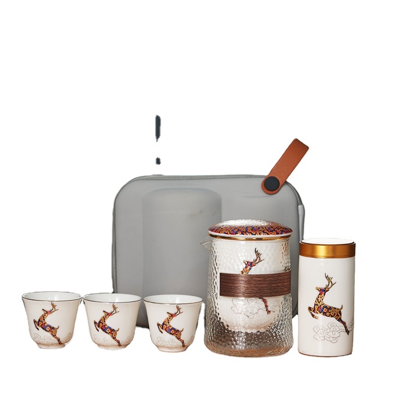Set da tè in ceramica da viaggio 17