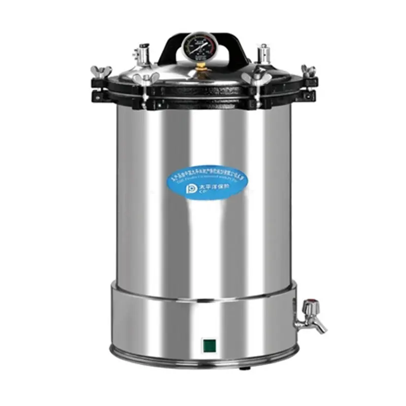18 24 30 liter peralatan sterilisasi laboratorium Steamer medis portabel autoklaf