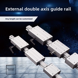 Carril de guía lineal de doble eje de alta velocidad, rodamiento de eje de acero liso, 60-140, CNC para maquinaria de carpintería, núcleo de bloque - Product Image 3