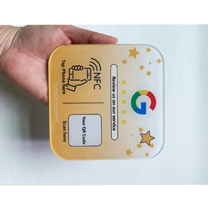 Individuelles Google NFC Tischmenü QR-Code Google Bewertungsplatte Anzeige Google Bewertungsaufkleber für Restaurantladen - Product Image 5