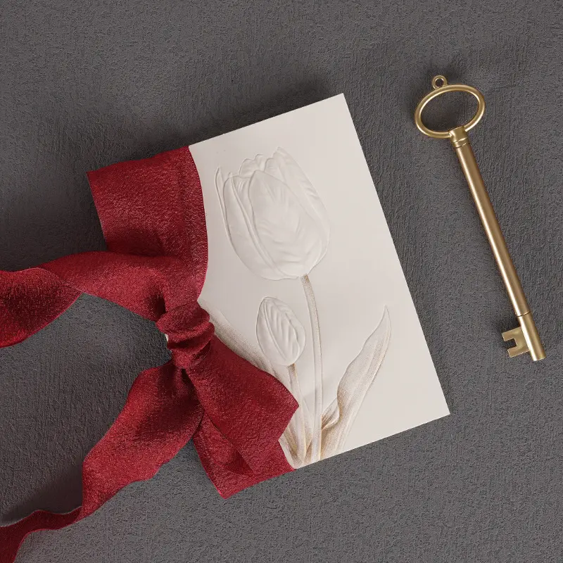 Cartão de convite de casamento artesanal Nicro, simples e moderno, desenho de papel, vários estilos, para casamento, noivado e casamento