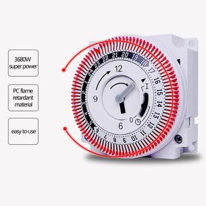 24 ore Programma Presa Timer Timer Meccanico Timer Interruttore Presa 250V 1W Protezione Risparmio energetico - Product Image 1