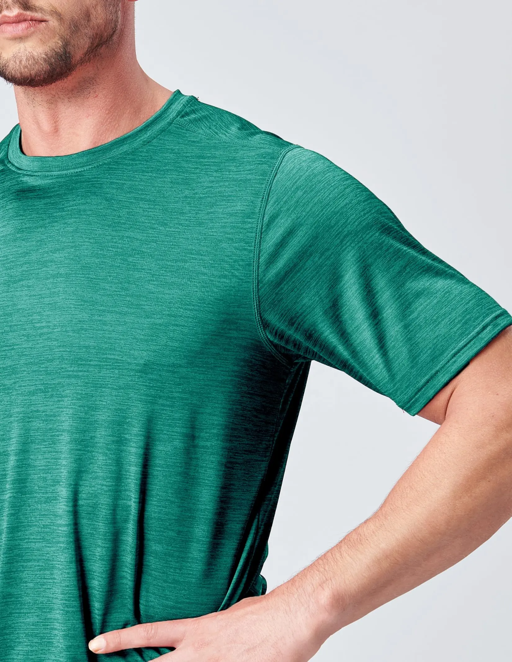 Camiseta deportiva holgada de entrenamiento de algodón de alta elasticidad para hombre, Camiseta deportiva para gimnasio, camiseta con serigrafía, camiseta de ajuste relajado