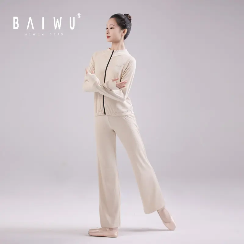 121120036 Baiwu nuova collezione pantaloni a due pezzi Ladies Dance Wear Training Dance Jacket Suit Stage & Dancerwear