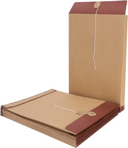 Benutzer definierte A3 A4 umwelt freundliche Knopf String Verschluss Umschlag Kraft papier erweiterbarer Umschlag für Dokumente Datei - Product Image 2