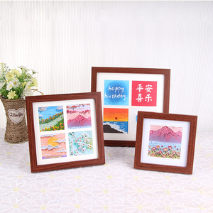 环保4个9开口拼贴相框多照片壁挂桌面展示无垫油画相框 - Product Image 2