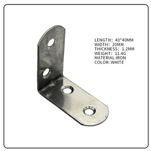 1.2mm Thick Galvanized Steel Right Angle <strong>Code</strong> and Corner <strong>Code</strong> for DIY Furniture Projects - Product Image 4