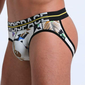Custom Multi-style Print <strong>Pattern</strong> Thongs Men's Briefs Ice Silk Comfortable Underwear Half-<strong>open</strong> Buttocks Underpants Man G-<strong>string</strong> - Product Image 3