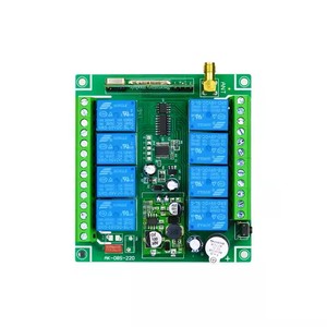 DC12V ตัวรับสัญญาณวิทยุไร้สาย8ช่องสัญญาณผลิตจากโลหะ ABS 433MHz สำหรับการเรียนรู้อัจฉริยะประตูโรงรถ - Product Image 6