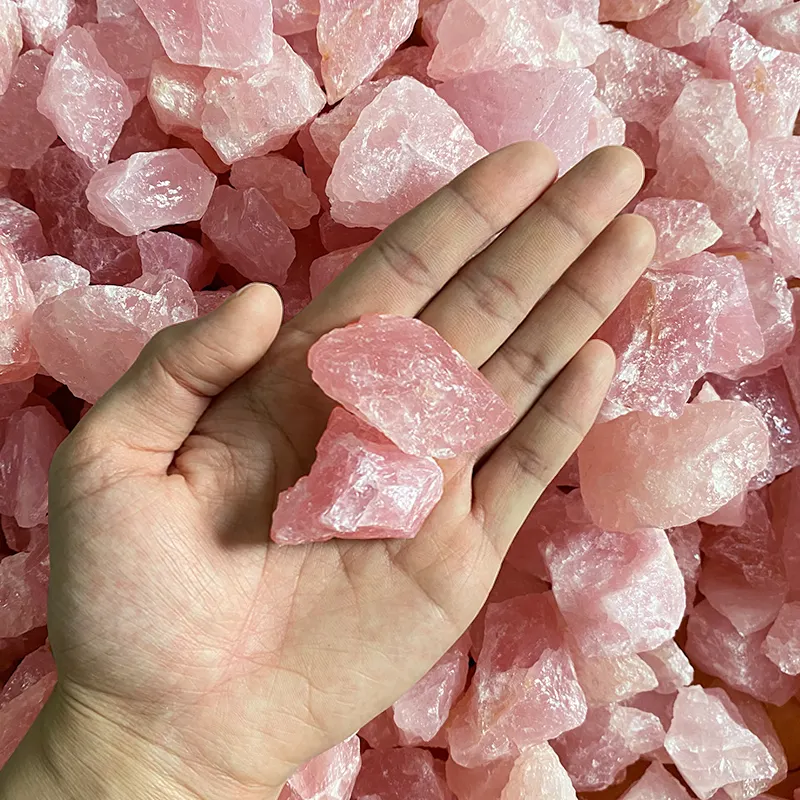 Pedras de cura rosa da natureza quartzo rosa, 1kg, preço áspero, opala rosa, em massa, feitas em massa, rosa, quartzo rosa, cristais, pedras de cura