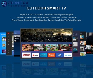 Smart Outdoor 4K UHD TV с Wi-Fi и Android OS водонепроницаемый дисплей наружный телевизор ЖК-дисплей - Product Image 6