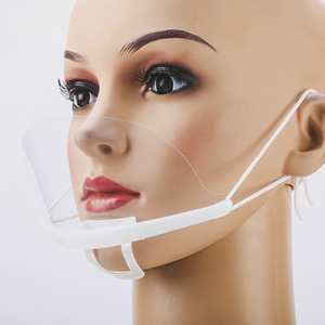 Transparent Anti-fog Plastic Face <strong>Masking</strong> <strong>Comfortable</strong> Spittle Shieldsing Tattoo Mouth Cover Kitchen Catering <strong>Masking</strong>