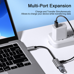 Dual Functional ity USB-C zu USB OTG Adapter Ladekabel Verbindet Tastatur Maus Drucker mit Telefon Computer Tablet Laptop - Product Image 3
