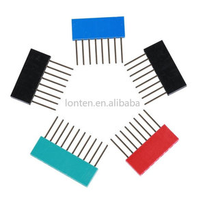 Benutzer definierte 80-teilige Buchse mit hoher stapelbarer Header-Anschluss buchse 11mm für Arduino Shield 4-Farben Schwarz/Rot/Blau/Gelb
