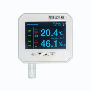 Wifi Ethernet/LAN web Nhiệt kế đo độ ẩm với giao thức chuyển đổi cho Giám sát môi trường - Product Image 1