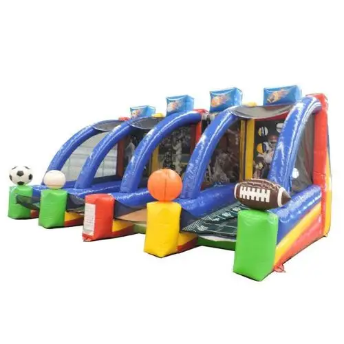 Giochi professionali acquisto gigante Team Building noleggio economico parco divertimenti sport teste gonfiabili gioco di lancio