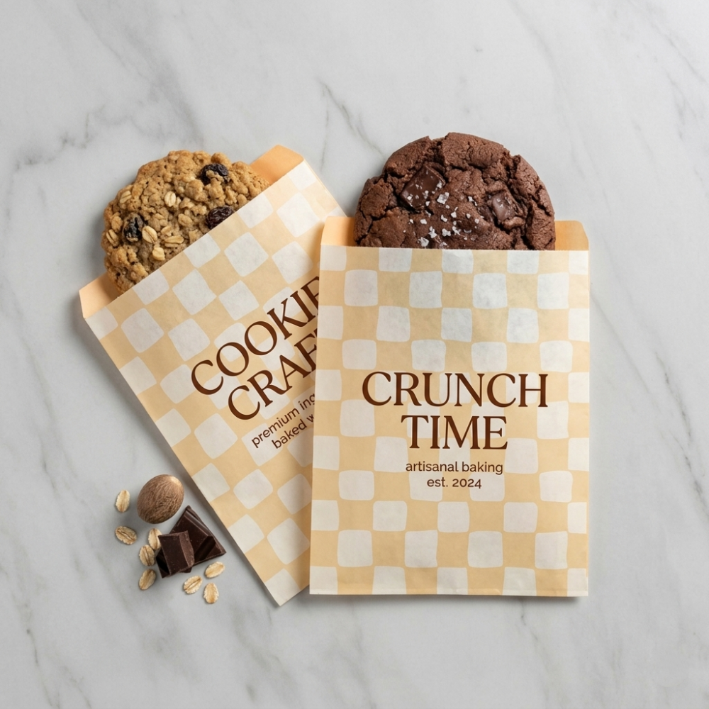 custom cookie bag without gusset