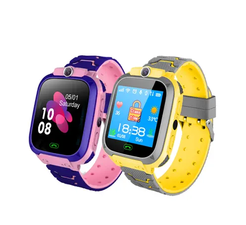 Prix usine E02 enfants montre intelligente GPS 2G carte Sim montre de téléphone pour enfants enfants SOS LBS emplacement montres de jeu