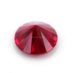 Loose <strong>Rubi</strong> Round Shape 8HS&amp;8AS Cut Corundum Red <strong>Ruby</strong> Stone Price Per Carat 5# Synthetic Gemstone Red <strong>Ruby</strong>