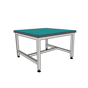Banco de trabajo de embalaje antiestático personalizado, mesa de trabajo de inspección de línea de montaje de taller de fábrica - Product Image 4