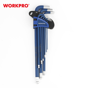 WORKPRO 9PC 1.5, 2, 2.5, 3, 4, 5, 6, 8 and 10mm Long Arm Ball Point <strong>Key</strong> Set Hex <strong>Key</strong> Wrenches Allen <strong>Key</strong> Set - Product Image 2