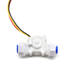 Sensores de flujo de pulso de alta calidad Medidor de flujo de agua de efecto Hall 3-24V 0,3-3.0L/min para dispensador de agua Sensor de flujo de agua