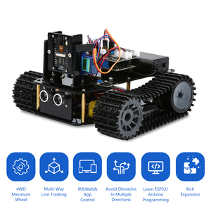 All-In-One Robotics Kit for Kids Crawler Robot <strong>Car</strong> with <strong>Remote</strong> <strong>Control</strong> and Coding Features Compatible with for <strong>Arduino</strong>