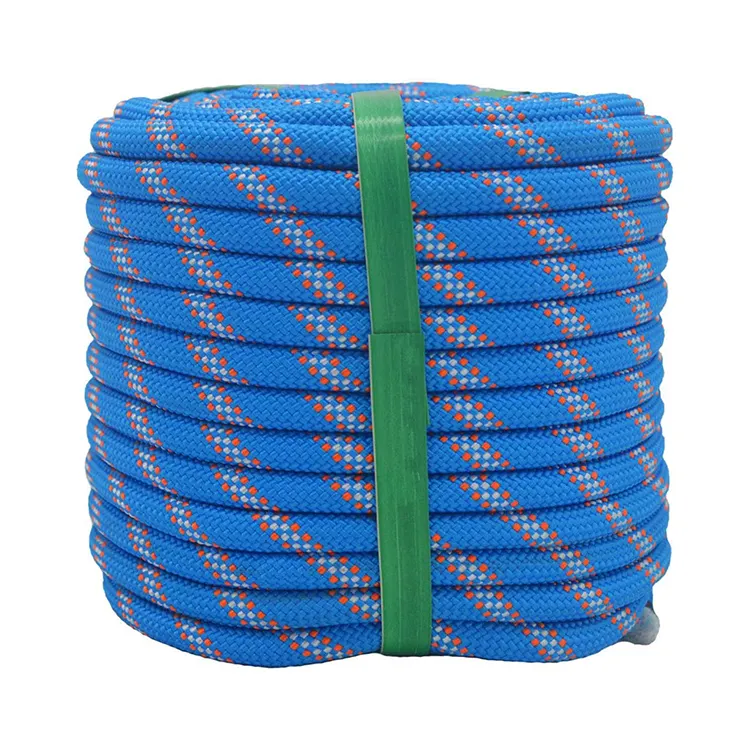 Corde d'escalade de montagne tressée, corde de sécurité en Polyester, vente en gros, 8mm, 10mm, 12mm, 14mm, 16mm, 18mm