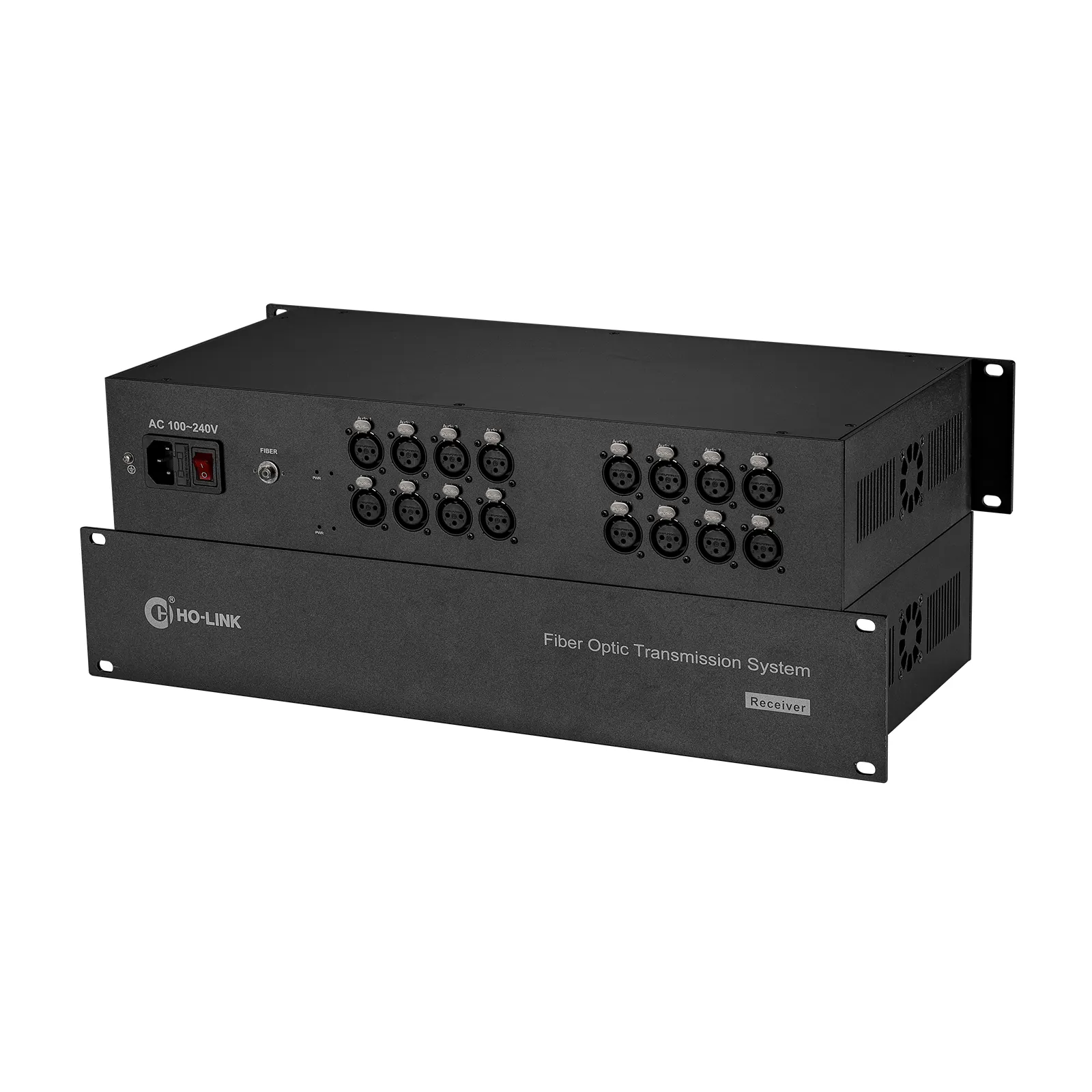 Заводская розетка 16-дюймовый Сбалансированный XLR аудио-Волоконный аудио конвертер с одним режимом ST/LC/FC/SC оптический разъем