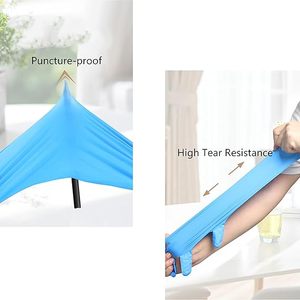 4 мил толстые нитриловые перчатки без латекса без порошка с текстурированным захватом 4 размера для многоцелевого использования одноразовые защитные перчатки - Product Image 4