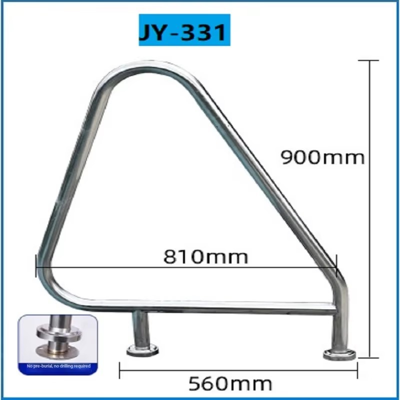 Metallic silver JY-331-Flange Style Armrest