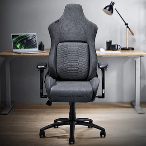 New Silla Gamer <span class=keywords><strong>Armenia</strong></span> 4-Wege-Schaumstoff mit hoher Dichte, eingebautes Lendenwirbel stütz system Ultra weicher grauer, dunkelgrauer Stoffs piel stuhl - Product Image 2