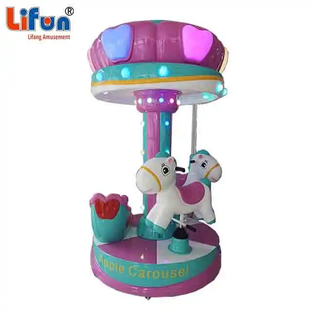 Factory Wholesale Amusement Rides Manufacture Carousel Coin Operated Merry Go Around Mini Carousel Rides For Sale