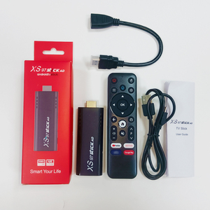 Barra de advertência xs97 mais vendida de fábrica, <span class=keywords><strong>Android</strong></span> 10 4K HD 2.4G 5G Dual Wi-Fi Smart <span class=keywords><strong>TV</strong></span> <span class=keywords><strong>Box</strong></span> H.265 Media Player com bastão de <span class=keywords><strong>TV</strong></span>