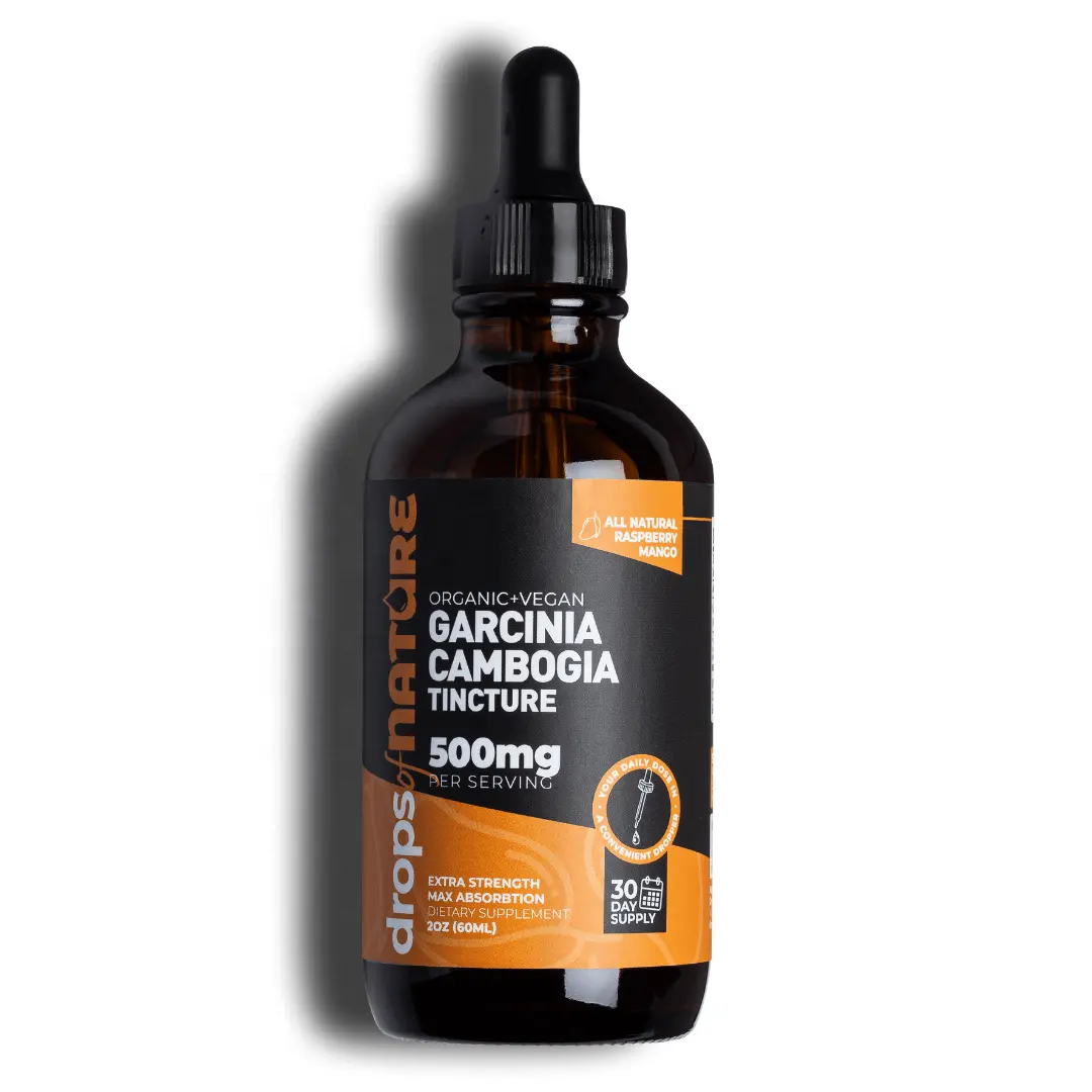 Garcinia cambogia หยดสารสกัดจาก Garcinia จากของเหลวที่มีประสิทธิภาพในการลดน้ำหนักทำให้ผอมลง