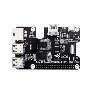 PCIe to Gigabit Ethernet &amp; USB 3.2 Gen1 HAT for <strong>Raspberry</strong> <strong>Pi</strong> 5 3x USB 3.2 Gen1 1 Gigabit Ethernet PCIe HAT <strong>Raspberry</strong> <strong>Pi</strong> - Product Image 5
